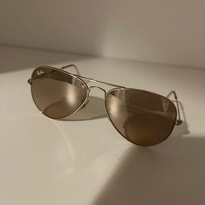 Rose tinted RayBan sunglasses